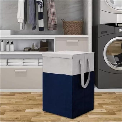 Laundry Basket for Clothes & Toys With Lid & Side Handles