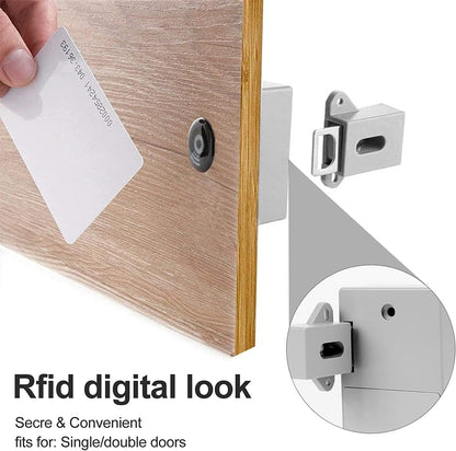 Electronic Cabinet Lock, DIY Invisible RFID Hidden Cabinet Door Lock