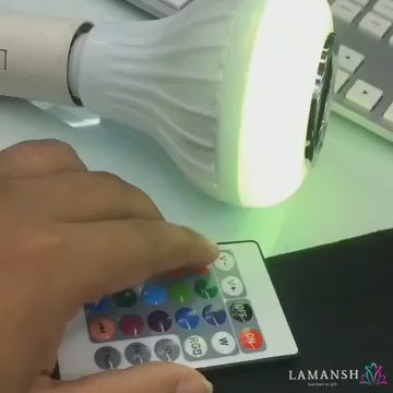 Colour Changing LED Bulb with Bluetooth Speaker & Remote